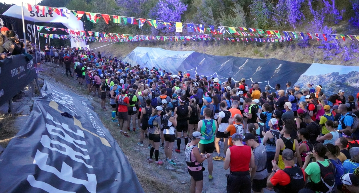 Zone de départ Sierre SierreZinal la course des cinq 4000, Valais